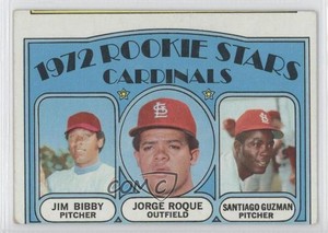 1972 Topps Stars Jim Bibby Jorge Roque Santiago Guzman #316 Rookie RC
