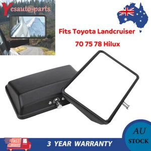 Door Mirror Heads PAIR BRAND NEW Fits Toyota Landcruiser 70 75 78 Hilux Ute NEW - Picture 1 of 8