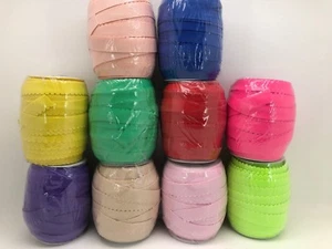 25 mm breiter farbiger Gummiband mit Einfassung. Erhältlich in 10 Farben - Bild 1 von 11