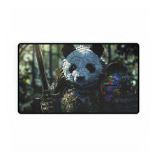 Tapis de jeu standard en vitrail Panda Knight TCG taille 14" x 24" 