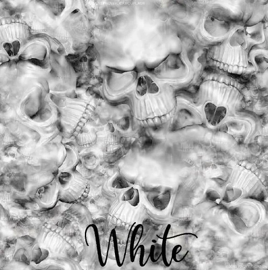 Reaper черепа белый винил надежном воздуха выпуск матовый отделка 12 «x 12» - Изображение 1 из 1