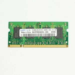 RAM SAMSUNG M470T6554EZ3-CE6 512MB 200p PC2-5300 CL5 DDR2-667 2Rx16 1.8V SODIMM - Foto 1 di 1