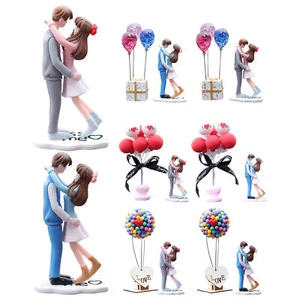 Cute Couple Figure Statue Resin Couple Car Dashboard Decor Interior Ornament - Picture 1 of 20