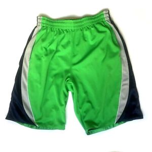 Vintage 5Star Basketball reversible Men’s Green Blue Training Shorts SZ XL
