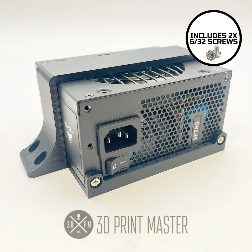 SFX Power Supply Mounting Bracket | Horizontal & Vertical + Screws