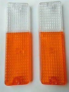 Isuzu Rodeo KBZ KB26 Pickup 1980-1989 front bumper turn signal lights lamp lens - Picture 1 of 12