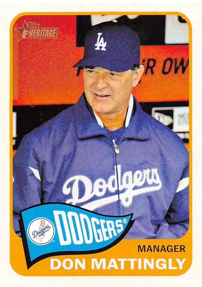 2014 Topps Heritage #217 Don Mattingly Los Angeles Dodgers Baseball Card ID38144 - Image 1 of 2