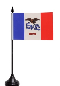 Iowa US State Tischflagge - Polyester - Bild 1 von 3