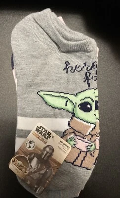 NUEVO Star Wars Disney The Mandalorian The Child 5 PARES Calcetines No Show Talla 4-10 Nuevos con Etiquetas Foto 1 de 4