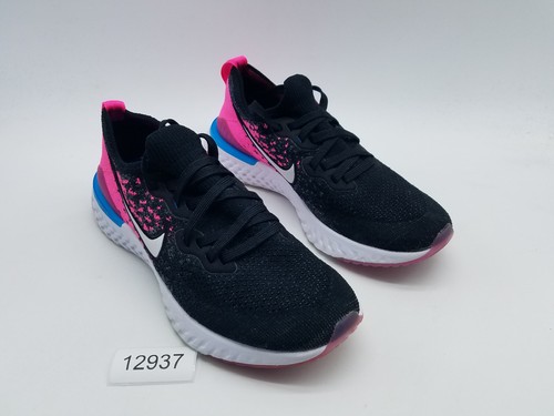 Scarpe da corsa Nike Epic React Flyknit 2 (GS) da bambina taglia 7Y nere rosa