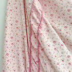 Tissu minable rose années 1940 réutilisé vintage couverture de lit française rose r