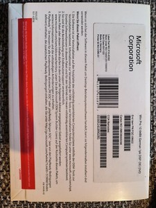 Microsoft Windows 10 Pro-1 Lizenz 64bit DVD + Aktivierungsschlüssel Neu Unbenutz
