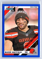 2019 Donruss #65V Baker Mayfield Press Proof Blue Excellent