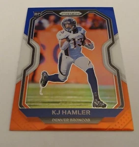 2020 KJ HAMLER Panini PRIZM RED,WHITE & BLUE NFL FOOTBALL RC #315 BRONCOS MINT - Picture 1 of 2