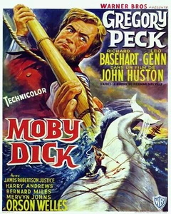 Decoration Poster.Home room art.Interior design.Moby Dick white Whale movie.7441 - Picture 1 of 1