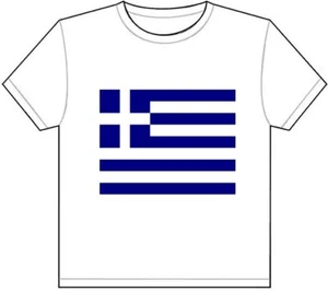 GRIECHENLAND LAND FLAGGE T-SHIRT TEE BILD FOTO griechisch Athen Olympia Europa 942 - Bild 1 von 1
