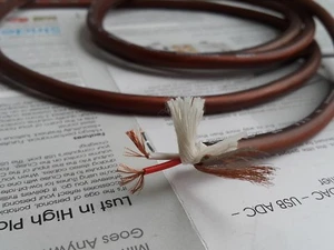 Cable OFC suave de 2 núcleos diseño de Estados Unidos hágalo usted mismo micrófono micrófono RCA XLR cable de audio - Imagen 1 de 3
