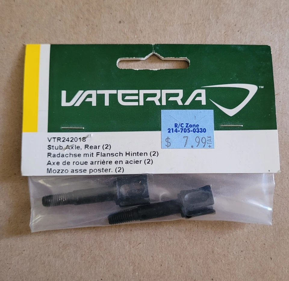 Vaterra VTR242018 Rear Stub Axle (2) ~ Glamis Uno & Fear ~ NIP - Image 1 of 1