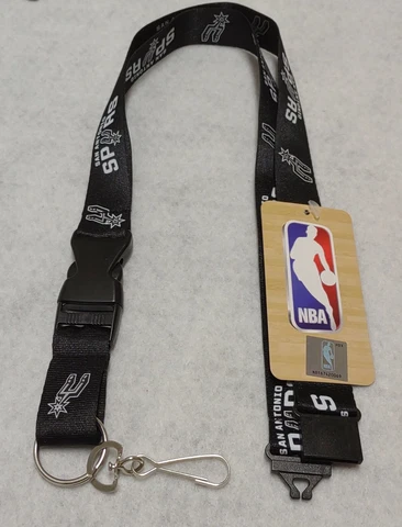 San Antonio Spurs  Premium 24" Long Nylon Breakaway ID Holder/Lanyard/Keychain Cover