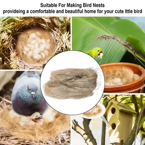 Bird Nesting Material 40g Made from Natural Jute for a Cozy Nesting Experience - Picture 1 of 40