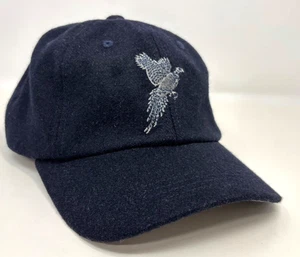 Beretta Mens Hat One Size Navy Blue Wool Pheasant Embroidered Strapback Cap - Picture 1 of 6