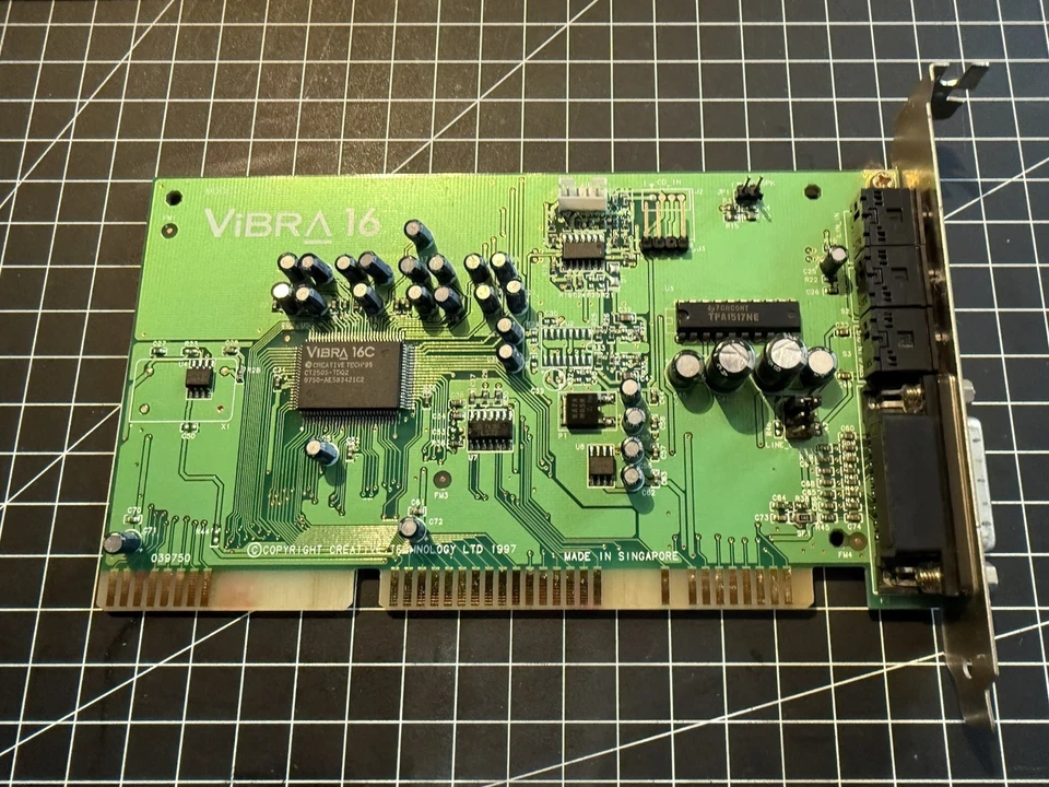 Creative Soundblaster Vibra 16 CT4180 CT4188 ISA Soundkarte Retro PC 486 Pentium - Bild 1 von 4