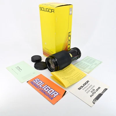 Lente macro zoom Soligor MC C/D 75-250 mm f/4,5 montaje PK con caja y papeles casi como nueva Foto 1 de 4