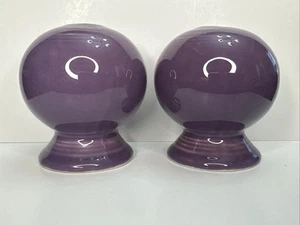 POST '86 LILAC FIESTA SALT & PEPPER SHAKERS -FIESTAWARE - No Box - Picture 1 of 4