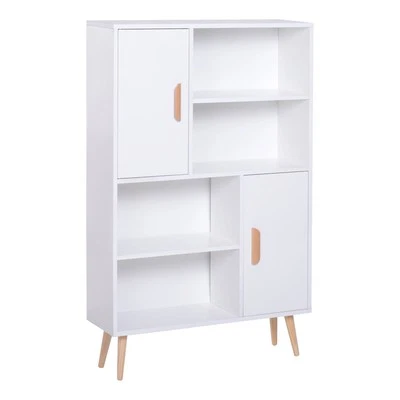 HOMCOM Libreria Multifunzionale Salvaspazio da Soggiorno 80 x 23.5 x 123cm - Immagine 1 di 4