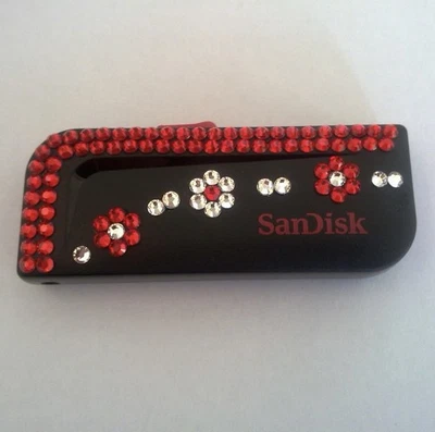 Custom Crystal Sandisk 8GB USB 2.0 Flash Drive Memory Stick - Laptop, Tablet, TV - Image 1 of 4