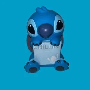 Disney Lilo and Stitch "Chillin" Figurine Memo Sticky Note Pad Holder - Picture 1 of 4