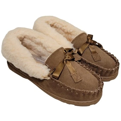 Bearpaw Mujer Indio Lana Puño Mocasín Zapatillas Talla US 5M Nogal II Marrón Foto 1 de 4