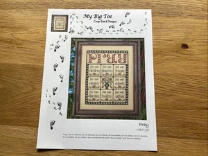Pray Cross Stitch Chart By My Big Toe - Picture 1 of 1