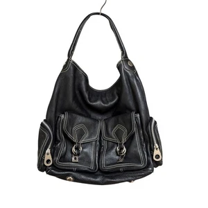 Out Of Print 00S Marc Jacobs Leder Schultertasche Schwarz Y2K - Bild 1 von 14