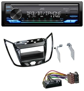 JVC Bluetooth DAB USB MP3 Autoradio für Ford C-Max Kuga Klavierlack schwarz - Bild 1 von 8