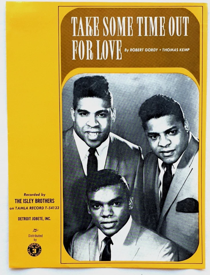 The Isley Brothers - Take Some Time Out For Love 1966 Original USA Sheet Music - Image 1 of 1