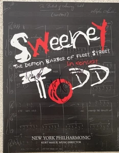 Patti LuPone Signed / Inscribed Sweeney Todd Program 2000 New York Philharmonic - Picture 1 of 5