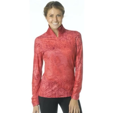 Pullover Prana Tatiana para mujer XL rosa floral 1/4 cremallera para correr ropa de yoga Foto 1 de 4