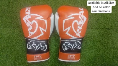 Guantes de Boxeo Rival RFX Guerrero Guantes de Sparring en Cuero 16oz 12oz Foto 1 de 4