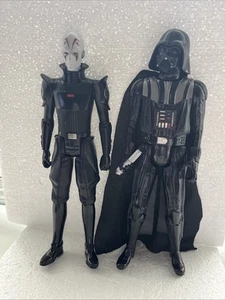 Hasbro 2014 Star Wars Rebels INQUISITOR action figure 12" e 2013 Darth Vader - Foto 1 di 11