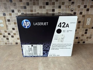 CARTOUCHE DE TONER NOIR AUTHENTIQUE HP 42A Q5942A LASERJET 4240 4250 4350 - Photo 1/7