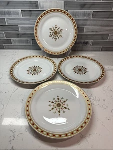 Pier 1 ~ Nordische Schneeflocke ~ Vorspeise/Dessert 7,5" Teller ~ Weihnachten/Feiertag ~ 4er Set - Bild 1 von 10