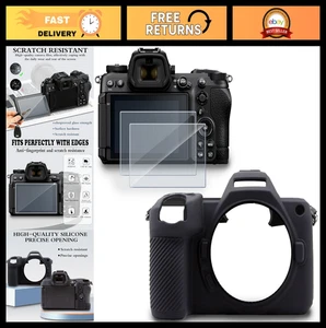 Hartglas Displayschutzfolie für Nikon Z6 III Z6III Kamera + weiches Silikon Ca - Bild 1 von 8