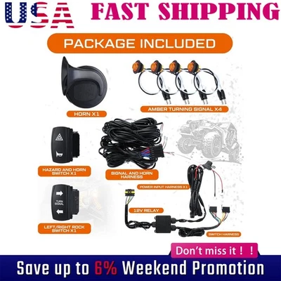 Kit legal de calle bocina señal de giro UTV Polaris Ranger RZR XP 4 Dnzom Foto 1 de 4