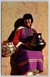 Postal María la Cerámica Nativa Americana San Ildefonso Pueblo Nuevo México - Imagen 1 de 2