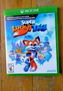 LIKE NEW ✹ Super Luckys Tale ✹ Xbox One Series X Game W/ Keychain Preorder Bonus - Picture 1 of 5