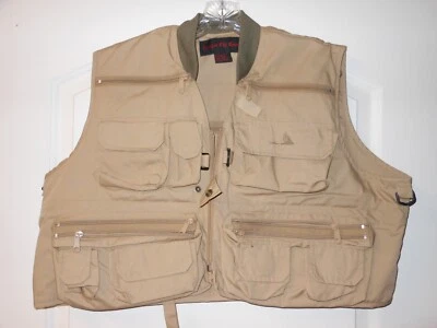xl Khaki PACIFIC FLY GROUP PRO FLY FISHING VEST - Image 1 of 3