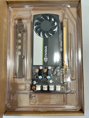 HP NVIDIA T600 4GB GDDR6 Graphics Card 4 Mini Adapters w/ both Brackets - Image 1 of 4