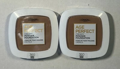 2 L'OREAL AGE PERFECT CREAMY POWDER FOUNDATION 360 SIENNA - Image 1 of 2