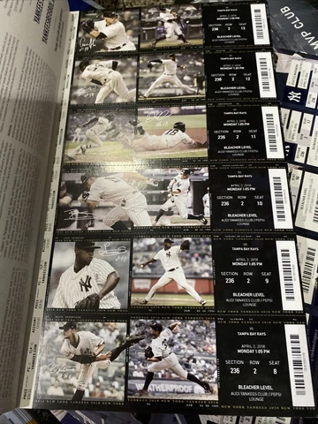 2018 NEW YORK YANKEES TICKET STUB PICK THE PLAYER ON THE TICKET IN DROPBOX Cover